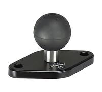 FANAUE Boule en Alliage d'aluminium de 2,5 cm avec Base de Montage en Diamant, Compatible avec Les Supports RAM de Taille B et Support de téléphone pour vélo et Moto, Trou d'ampères Standard de