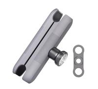 FANAUE Bras antivol double prise 25 mm compatible avec les supports RAM tête sphérique de taille B et support de téléphone de vélo moto, compatible avec tous les adaptateurs à bille standard de 2,5 cm