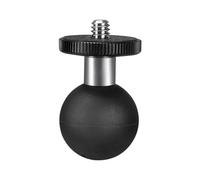 FANAUE GB-02 Adaptateur boule en aluminium 2,5 cm goujon fileté 6,35 mm compatible RAM Mount B taille double bras pour Insta 360 Panorama Series et moto équitation