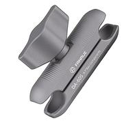 FANAUE Le Bras à Double Prise se connecte à Un Adaptateur de tête sphérique de 17 mm Uniquement, Compatible avec Le Support GPS Garmin et Le Support de téléphone de vélo, fabriqué en Alliage