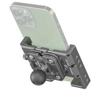 FANAUE Support de téléphone avec rotule de 2,3" - Compatible avec RAM Mount B - Bras double prise et support de téléphone portable pour vélo et moto - Pour smartphones de 2,3" à 3,4" de large - En