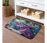 Fanciful Dragon Tapis de bain à séchage rapide, absorbant et antidérapant, lavable en flanelle pour salle de bain, toilettes, toilettes, décoration 40,6 x 61 cm