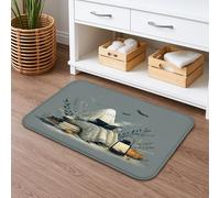 Fanciful Ghost Tapis de bain confortable à séchage rapide, absorbant, antidérapant, lavable en flanelle, pour salle de bains et toilettes, 40,6 x 61 cm