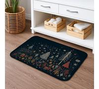 Fanciful Tapis de bain à séchage rapide, vintage, forêt, absorbant, antidérapant, décoratif, lavable en flanelle, pour salle de bain et toilettes, 50,8 x 81,3 cm