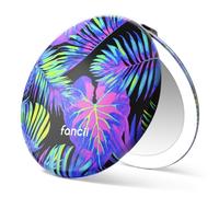 Fancii Taylor Miroir de voyage compact avec éclairage LED, rechargeable, grossissement x10/1x, 3 réglages de lumière - Idéal pour le maquillage, les retouches en déplacement, le toilettage (oasis