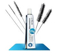 fancility® Diamond Graisse silicone pour machines à café automatiques 25 g + 5 brosses XL premium - Graisse lubrifiante de qualité alimentaire, graisse de robinet, graisse de robinet, graisse de