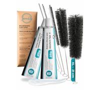 fancility® graisse silicone alimentaire 50 g pour machines à café et robinetterie, avec 5 brosses de nettoyage 21 cm, joints et groupe café
