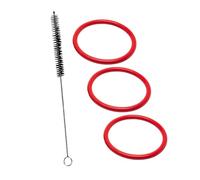 fancility Kit de nettoyage 4 pièces pour unité de percolation DeLonghi & AEG - Kit d'entretien et pièces de rechange, entre autres, groupe café ECAM ESAM - Avec 3 joints toriques pour machine à café