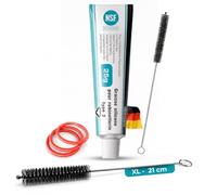 fancility® kit de nettoyage pour groupe café DeLonghi et AEG ECAM ESAM, 6 pièces avec graisse 25 g, 2 brosses et 3 joints toriques, entretien et pièces de rechange