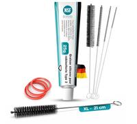 fancility® kit de nettoyage pour machine à café compatible avec Philips Saeco LatteGo et groupe café, 9 pièces, graisse 25 g, 5 brosses et 3 joints toriques, entretien et pièces de rechange
