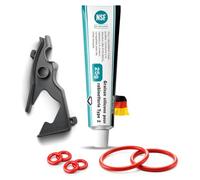 fancility® kit d'entretien 8 pièces pour groupe café Siemens EQ Bosch Vero, graisse silicone 25 g, joint moulé et 6 joints toriques (Kit d'entretien 8 pièces)