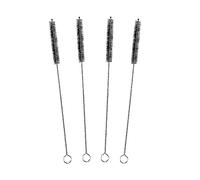 fancility® Version 2.0 Lot de 4 brosses de nettoyage pour machine à café automatique (entre autres pour DeLonghi) - Petite brosse à lait et paille - Brosse pour réfrigérateur