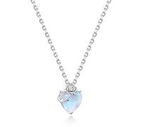 FANCIME 925 Argent Sterling Douze Constellations Collier Rond Fritillaire Blanc, Douze Constellations Zircone Cubique Collier, Cadeau Original de Bijoux pour Femme Mère Fille, 40 + 5cm