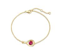 FANCIME Bracelet pour femme en argent 925 plaqué or infini avec pierre de naissance bijoux fins cadeaux fête des mères Saint-Valentin anniversaire pour elle épouse mère
