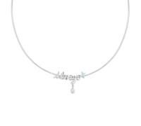FANCIME Harry Potter x Collaboration - Always Necklace, Silver, Sterling Silver Pendant Necklace Jewellery Gift for Women Girls