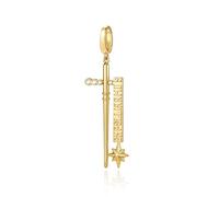 FANCIME Harry Potter x Collaboration - Draco Malfoy Wand Charm, Sterling Silver Charms Necklace Jewellery Gift for Women Girls