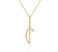 FANCIME Harry Potter x Collaboration - Dumbledore Elder Wand Necklace, Gold Plated Pendant Necklace Jewellery Gift for Women Girls