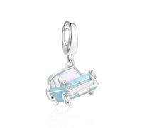 FANCIME Harry Potter x Collaboration - Flying Car Charm, Silver, Glow, Sterling Silver Charms Necklace Jewellery Gift for Women Girls