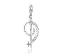 FANCIME Harry Potter x Collaboration - Harry Potter Wand Charm, Silver, Sterling Silver Charms Necklace Jewellery Gift for Women Girls