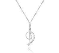 FANCIME Harry Potter x Collaboration - Harry Potter Wand Necklace, Silver, Sterling Silver Pendant Necklace Jewellery Gift for Women Girls