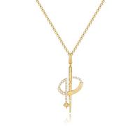 FANCIME Harry Potter x Collaboration - Hermione Granger Wand Necklace, Sterling Silver Pendant Necklace Jewellery Gift for Women Girls
