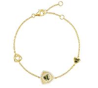 FANCIME Trinity Leroy Bracelet triangulaire avec pierre de naissance pour femme en argent sterling 925 avec pierres précieuses, pour anniversaire, Saint-Valentin, cadeau pour femme, Argent sterling