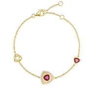 FANCIME Trinity Leroy Bracelet triangulaire avec pierre de naissance pour femme en argent sterling 925 avec pierres précieuses, pour anniversaire, Saint-Valentin, cadeau pour femme, Argent sterling
