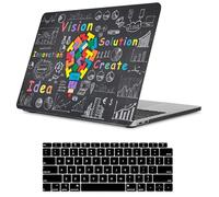 Fancity Compatible avec MacBook Air 15" sorti en 2026 2023-2025, Versions M5 A3448 M4 A3241 M3 A3114 M2 A2941 avec Touch ID, Coque de Protection Fine et Protecteur de Clavier pour Air 15", Idea