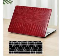 Fancity Compatible avec MacBook Air 15" sorti en 2026 2023-2025, versions M5 A3448 M4 A3241 M3 A3114 M2 A2941 avec Touch ID, étui rigide en cuir synthétique et protecteur de clavier pour Mac Air 15,3