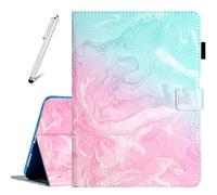 Fancity Coque pour iPad 10ème Génération 10.9 Pouces - Étui en Cuir Synthétique avec Intelligent Sommeil/Réveil & Porte-Stylo & Pochette pour Carte, Compatible avec 2022 iPad 10.9 Pouces, Pink Mint