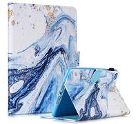 Fancity Coque pour iPad Mini 5/4/3/2, Housse de Protection en Cuir PU Smart avec Fonction Réveil/Sommeil Automatique, Support, Fente Carte et Porte-Crayon pour iPad 7.9 Pouces - Bleu