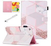 Fancity Coque pour iPad Mini 5 Mini 4, Mini 3 Mini 2 Housse de Protection en Cuir PU Smart Fonction Réveil/Sommeil Automatique Étui avec Support Fente Carte Porte-Crayon pour iPad Mini 7.9 Pouces Or