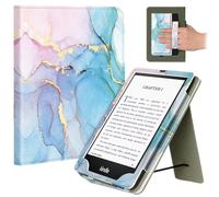 Fancity Étui compatible avec Kindle Paperwhite 12e/11e génération et Colorsoft Signature Edition 2024 2025, fonction veille/réveil intelligent avec béquille pour liseuses de 6,8/7", marbre