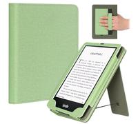 Fancity Étui compatible avec Kindle Paperwhite 12e/11e génération et Colorsoft Signature Edition 2024 2025, fonction veille/réveil intelligent avec béquille pour liseuses de 6,8/7", menthe