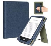 Fancity Étui compatible avec Kindle Paperwhite 12e/11e génération et Colorsoft Signature Edition 2024 2025, fonction veille/réveil intelligent avec béquille pour liseuses de 6,8"/7", bleu foncé