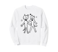 Fancy Cats in Love LGBT Sweatshirt