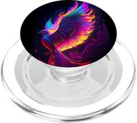 Fancy Color Phoenix Illustration Novelty Graphic Designs PopSockets PopGrip pour MagSafe