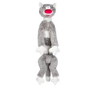 FANCY Coussin en Forme de Chat en Peluche Chaton Bacon 83 cm - Grosse Peluche Chat Long XXL Oreiller en Calin Doudou Géant pour Dormir Coussin Décoratif Drole Long Cat Body Pillow (Gris)