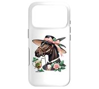 Fancy Derby Horse with Mint Julep and Roses Coque pour iPhone 17 Pro