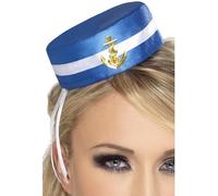 Fancy Dress Fever Pill Box Sailor Hat