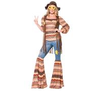 Fancy Dress Harmony Hippie Costume (XL)