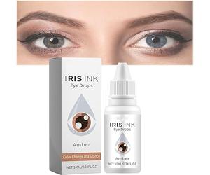 Fancy Drops Change Your Eye Color,IrisInk Eye Drops,Eye Color Changing Drops,Visibly Change Eye Color in Just 2 Hours Lighten & Brighten Your Eye Color (Amber)