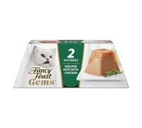 Fancy Feast Gems Lot de 8 boîtes de mousse pour chat avec poussins et halo of Savory Gravy Cat Food - 140 ml