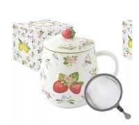 FANCY FRUIT Coffret Tisanière 45 n porcelaine Fraise