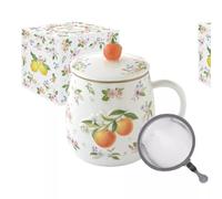FANCY FRUIT Coffret Tisanière 45 n porcelaine Orange