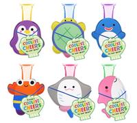 Fancy Land Lot de 12 supports de glace en vrac avec cartes pour le dernier jour d'école, la plage, la salle de classe, la remise de diplôme d'été