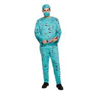 Fancy Me Adultes Hommes Zombie Sanglant Docteur Chirurgien Halloween Déguisement Costume Tenue