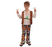 Fancy Me Garçons 4 Pièces 1960s 1970s Hippie Festival Costume Déguisement 4-14 an - 7-9 Years