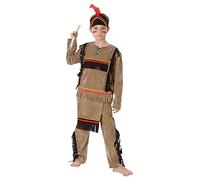 Fancy Me pour Enfants Garçons ou Filles Amérindien Indien Rouge Journée Mondiale du Livre Semaine Américain Costume Déguisement - Garçons, 7-9 Ans