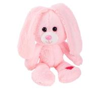 FANCY Peluche Lapin Rose 30 cm, Jouet Lièvre pour Enfants et Adultes, Doudou Lapin pour Bébé 0+ Cadeau Naissance Fille et Garçon, Saint Valentin et Pâques Peluche Lièvre